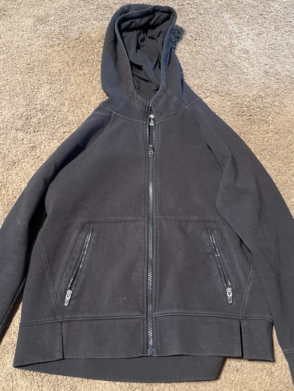 DSG Black Full-Zip Hooded Sweatshirt Jacket